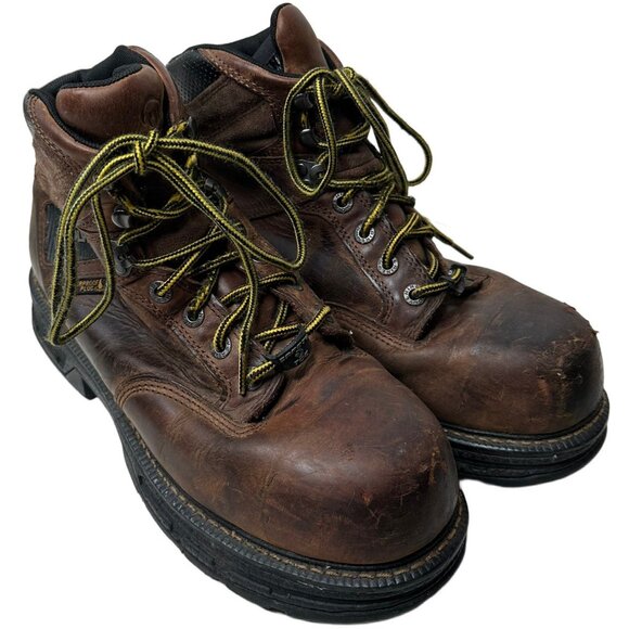 WOLVERINE Hellcat UltraSpring Men's Brown Comp Toe Boots 11.5 Y2K